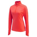 Saucony Women's Omni Drylete Half Zip Running Top - ViziPro/Electric Pink - XS - Vizipro/Electric Pink Image 1