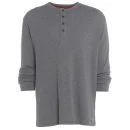 Animal Men's Addams Long Sleeve Lounge T-Shirt - Charcoal Marl - S - Grey Image 1
