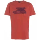 Animal Men's Loggs Graphic T-Shirt - Lava Red - S - Red Image 1