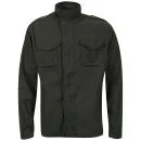 Brave Soul Men's Strong Zip Thru Cotton Twill Jacket - Charcoal - S - Charcoal Image 1