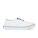Tokyo Tigers Men's Mango Lace Up Plimsole Shoes - White - 6 - White Image 1