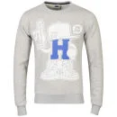 Beck & Hersey Men's Sneaker H Crew Neck Sweatshirt - Grey Marl - S - Grey Marl Image 1