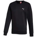 Puma Men's Essential Crew Neck Sweatshirt - Black - S - Black Image 1