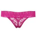 Bjorn Borg Women's Lace Thong - Pink Glo - XS - pink glo Image 1