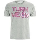Xplicit Men's Turn Me On T-Shirt - Mid Grey Marl - S - Grey Image 1