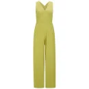 LOVE Women's Cross Back Jumpsuit - Chartuese - XS - Yellow Image 1