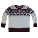 Christmas Jumper Unisex - Crazy Grandma - S - Brown Image 1