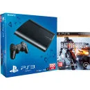PS3: New Sony Playstation 3 Slim Console (500 GB) - Black - Includes Battlefield 4 Image 1