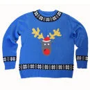 Christmas Jumper Unisex - ReggieX - S - Blue Image 1
