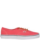 Vans Authentic Brushed Twill Trainer - Salmon/True White - 3 - Salmon/True White Image 1