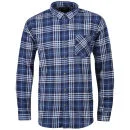 Brave Soul Men's Bate Long Sleeve Shirt - Navy - S - Navy Image 1
