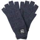 Crosshatch Men's Fishline Fingerless Gloves - Blueberry Marl - One Size - Blueberry Marl Image 1