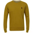 Brave Soul Men's Pride Crew Neck Sweatshirt - Mustard Marl - S - Mustard Marl Image 1