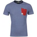 Urban Stone Men's Phippie Fine Stripe T-Shirt - Navy - S - Navy Image 1