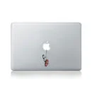 Banksy Boy Swinging On Safety Ring Vinyl MacBook Sticker for MacBook 13/15 Inch Image 1