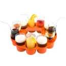 Serving Tray Sombrero Style - Orange Image 1