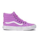 Vans Women's SK8-Hi Slim Zip Overwashed Hi-Top Trainers - Radiant Orchid - 3 - Pink/Purple Image 1