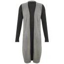 VILA Women's Lucran Long Cardigan - Grey Melange - XS - Grey Melange Image 1