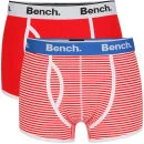 Bench Men's 2-Pack Boxers - Red - S - Red Image 1