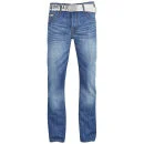Smith & Jones Men's Furio Straight Fit Jeans - Light Wash - 28S - Blue Image 1