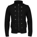 Brave Soul Men's Tobias Military Jacket - Black - S - Black Image 1