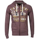 Tokyo Laundry Men's Ivan Zip Through Hoody - Claret Marl - S - Claret Marl Image 1