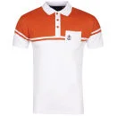 Soul Star Men's Hordle Polo-Shirt - Russet/White - S - Russet/White Image 1