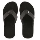 Dunlop Men's Embossed Slide Flip Flops - Black/White - 6 - Black/White Image 1