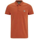 Bench Men's Brushed Neck Crystalline Polo Shirt - Orange - S - Orange Image 1