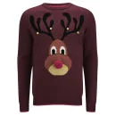Threadbare Men's Rudolph Knitted Jumper - Red - S - Red Image 1