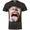 Ringspun Men's Photo Print T shirt Liquor - Faded Black - S - Faded Black Image 1