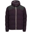 Soul Star Men's Swoosh Jacket - Burgundy - S - Burgundy Image 1
