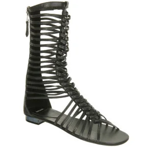Bronx Women's Alys High Gladiator Sandals - 3 - Black Image 1