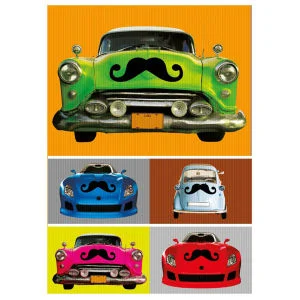 Car Moustache Magnet Image 1