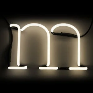 Seletti Neon Wall Light - Letter M Image 1