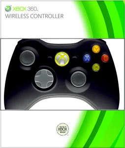 Xbox 360 Black Controller Image 1