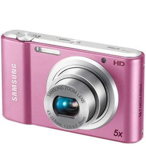 Samsung ST68 Compact Digital Camera (16MP, 5x Optical, 2.7 Inch LCD) - Pink Image 1