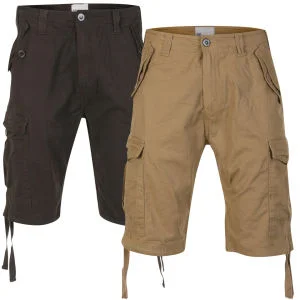 55 Soul Men's 2-Pack Conway Shorts - Charcoal/Stone - 28 - Charcoal/Stone Image 1