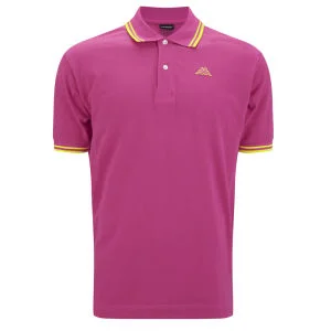 Kappa Men's Lamot Polo - Fuschia/Yellow - M - Fuschia/Yellow Image 1