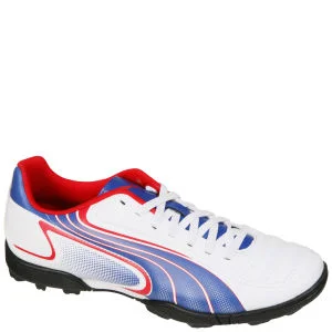 Puma Men's V6.11 TT Astro Turf Trainer - White/Blue/Red - 7 - White/Blue/Red Image 1