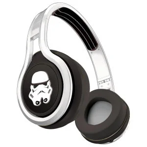 SMS Audio by 50 Cent Street Wired Headphones Includes Passive Noise Cancellation - Star Wars Edition - Storm Trooper - Silver Image 1