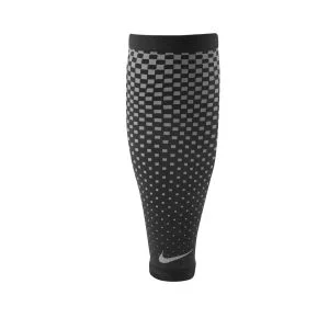Nike Dri-Fit 360 Calf Sleeves - Black/Silver - S-M - Black Image 1