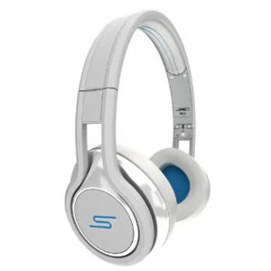 SMS Audio by 50 Cent Street Wired Headphones Includes Passive Noise Cancellation - White Image 1