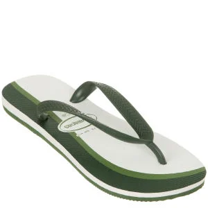 Havaianas Unisex 4 Nite Flip FlopsWhite - Black - 3 - White Image 1