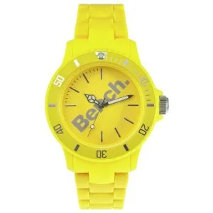 Bench Women's Plastic Yellow Bracelet Strap Watch Image 1