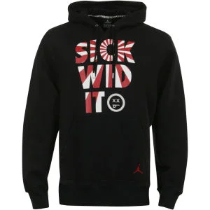 Men's Nike Sick Wid It Hooded Jumper - Black - S - Black Image 1