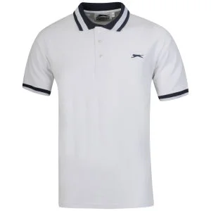Slazenger Men's Waffle Polo - White - S - White Image 1