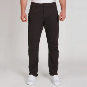 Brave Soul Men's Wave Chinos - Charcoal - 30R - Charcoal Image 1