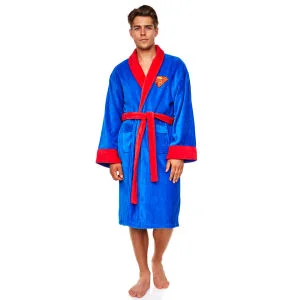 DC Comics Superman: Adult Fleece Hoodless Robe Image 1