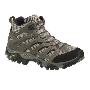 Merrell Men's Moab Mid Gore Tex Hiking Boots - Walnut - UK 7 Image 1
